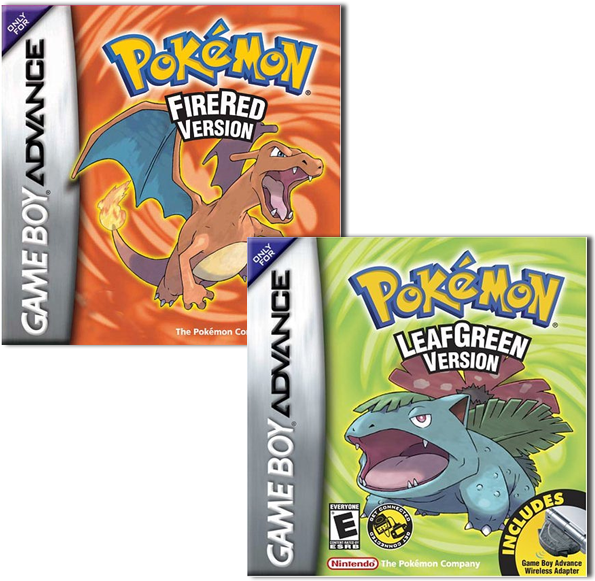 Pokémon Rojo Fuego Y Verde Hoja - Pokemon: Firered Version [game Boy Advance Game] (603x589), Png Download