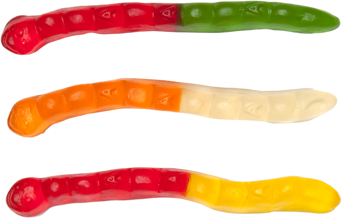 Worm Clipart Gummy Worm - Gummy Worm Clip Art (709x473), Png Download