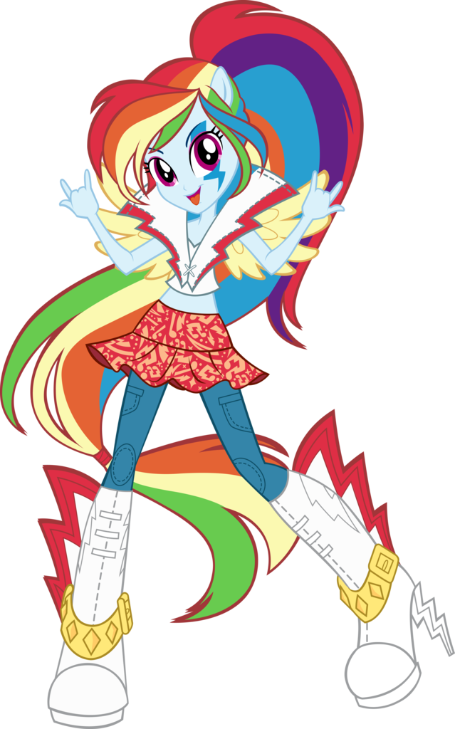 Sugar-loop, Box Art, Devil Horn , Equestria Girls, - Mlp Eg Rainbow Rocks Rainbow Dash (639x1024), Png Download