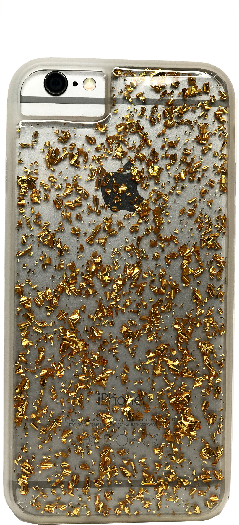Aimm Fashion Freedom Case Clear Gold Leaf - Mobile Phone Case (1735x1920), Png Download