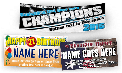 Specialty Banners - Custom Banners Png (500x300), Png Download