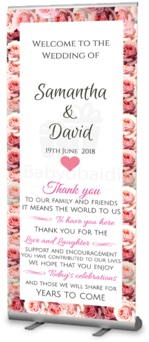 Welcome Wedding Banner Roll (360x480), Png Download