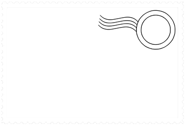 Postage Stamp Postal Stamp Character Frame - Transparent Background Postcard Stamp Png (510x340), Png Download