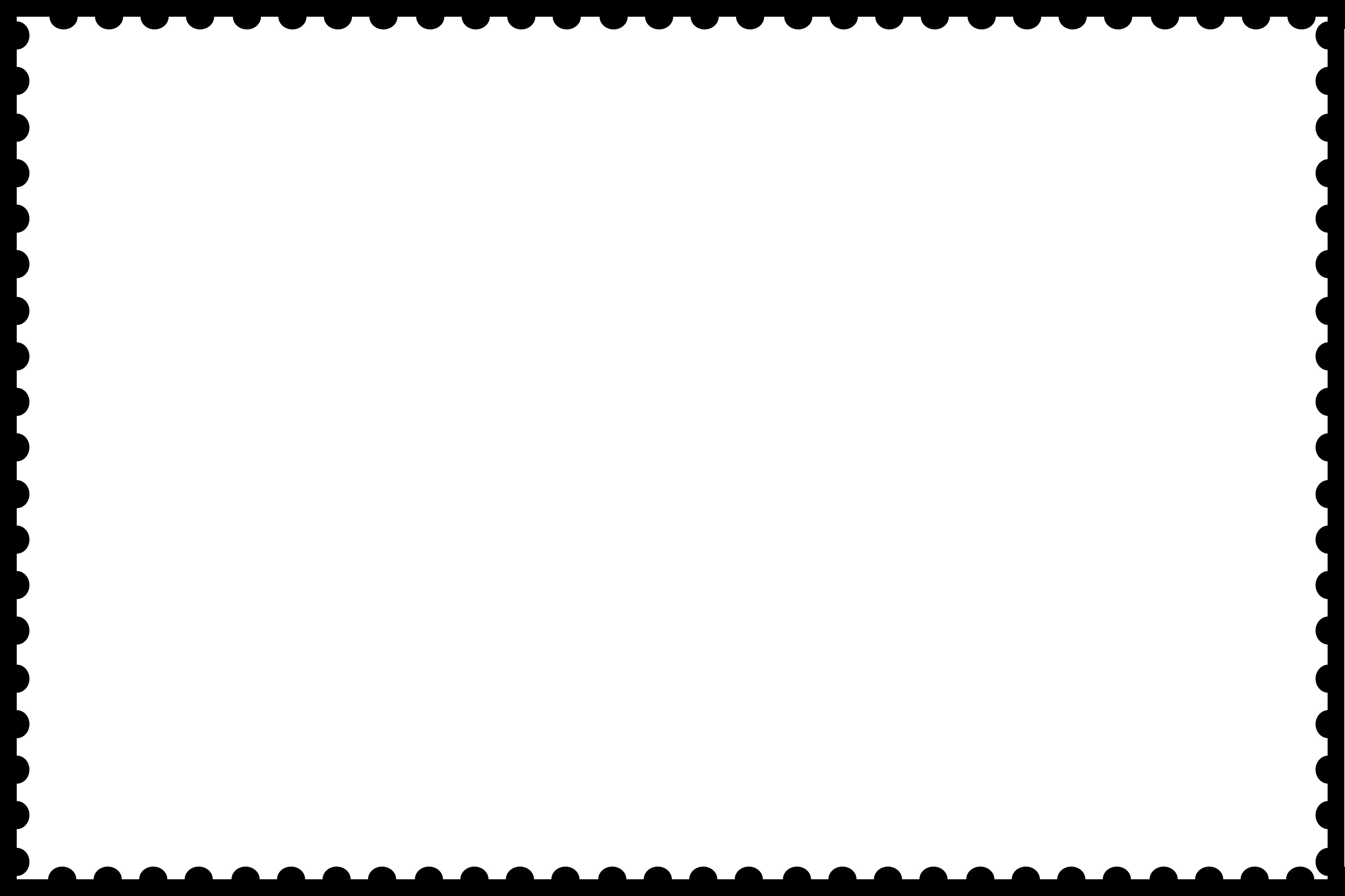Best Photos Of Book Of Stamps Template - Cool Postcard Border (4020x2680), Png Download