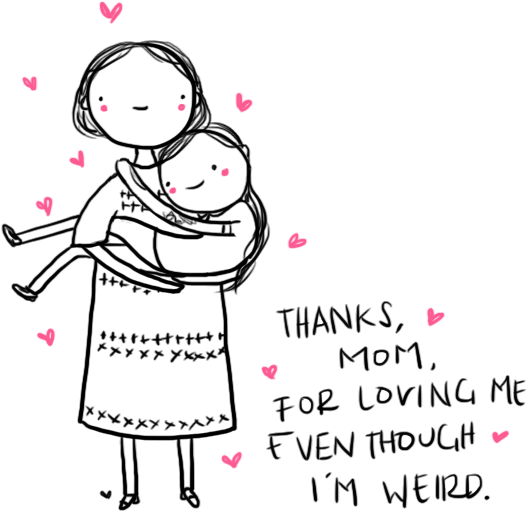 I Love You Mother Download Transparent Png Image - Love My Mom (695x696), Png Download