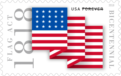 Postage - Us Postage Stamps 2018 (482x304), Png Download