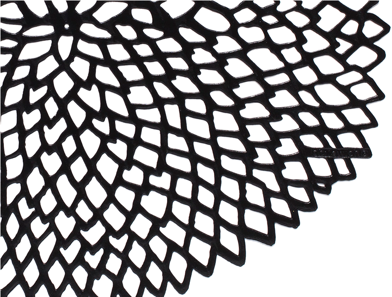 Floral Placemat In Black Dahlia - Chilewich: Dahlia Floral Pressed Vinyl Placemats - (800x600), Png Download