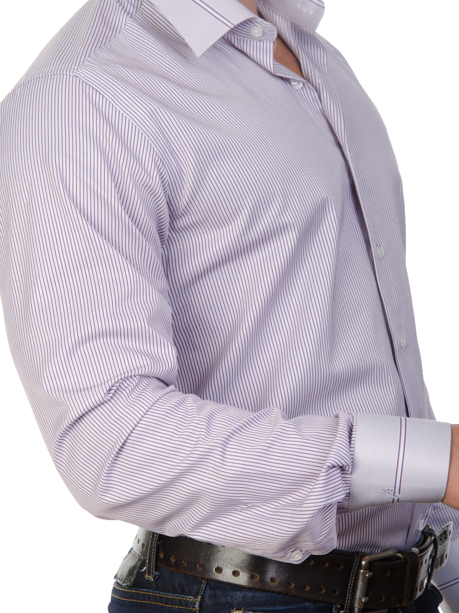 Multiple Stripe Full Sleeve Shirt Png Image - Dress Shirt (900x1200), Png Download