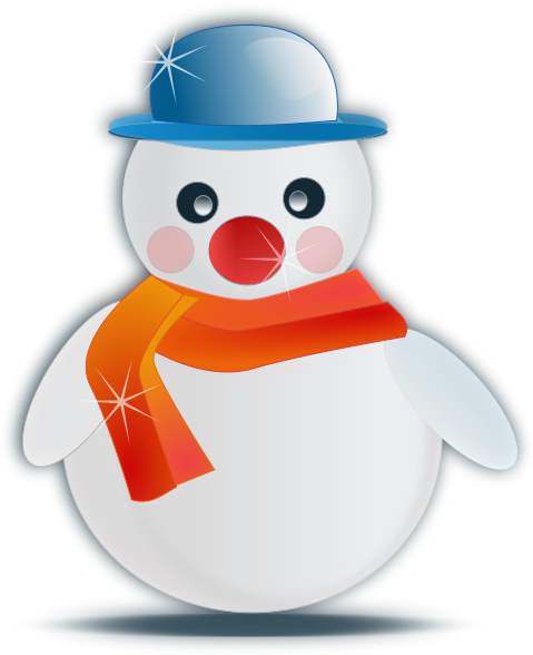 Snowman Glossy Png Images (500x600), Png Download