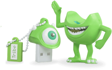 Pixar - Mike Wazowski Usb Key (375x375), Png Download