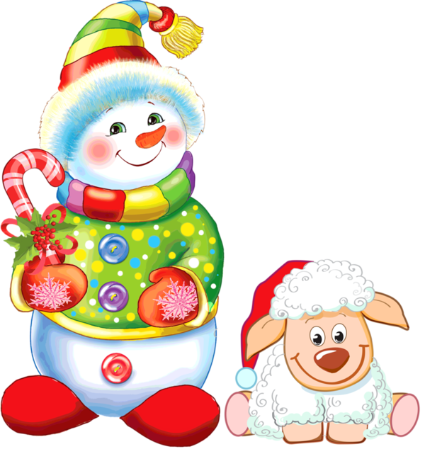 Merry Christmas Snowman Small Png Clipart Ded Moroz - Merry Christmas Snowman Small Png (600x634), Png Download