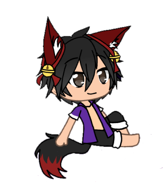 Aphmau Aaron Mystreet Starlight Werewolf Png Png Chibi - Aphmau And Aaron As Cibi (520x820), Png Download