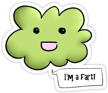 Top Images For Fart Cloud On Picsunday - Flatulence (375x360), Png Download