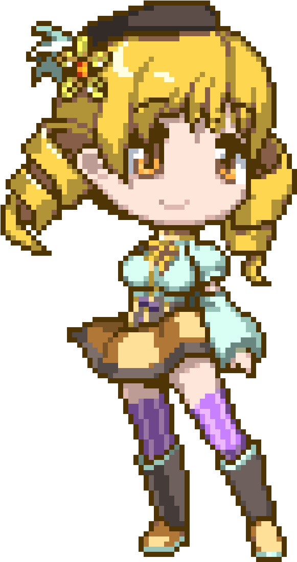 Anime Sprite - Pixel Art Maker Anime (710x1130), Png Download