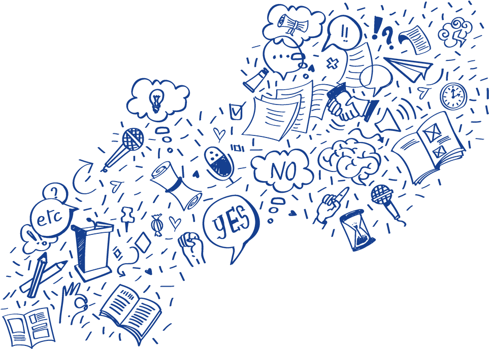 Png Free Library Debate Clipart Public Speaking - Drawing (1000x904), Png Download