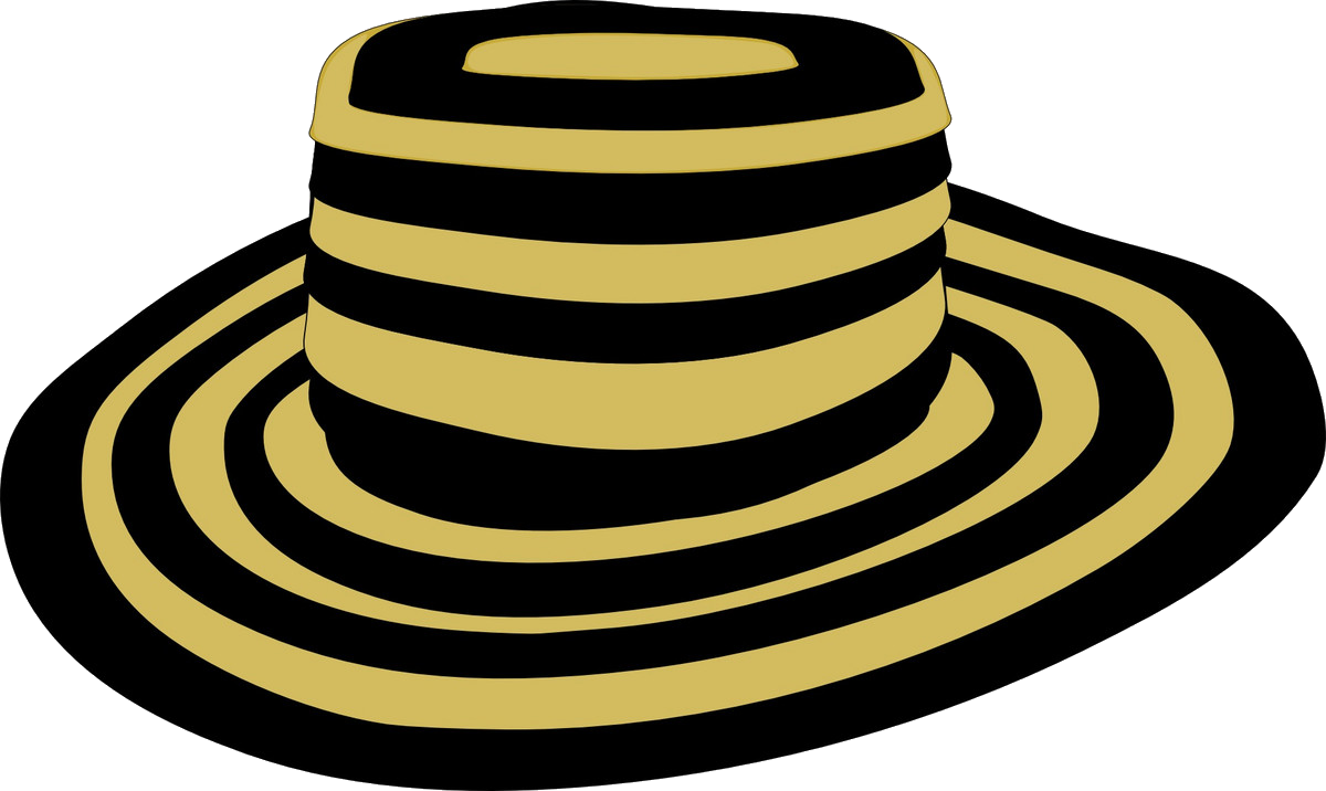 Picture Library Stock Fedora Clipart Yellow - Sombrero Vueltiao Para Dibujar (1200x716), Png Download