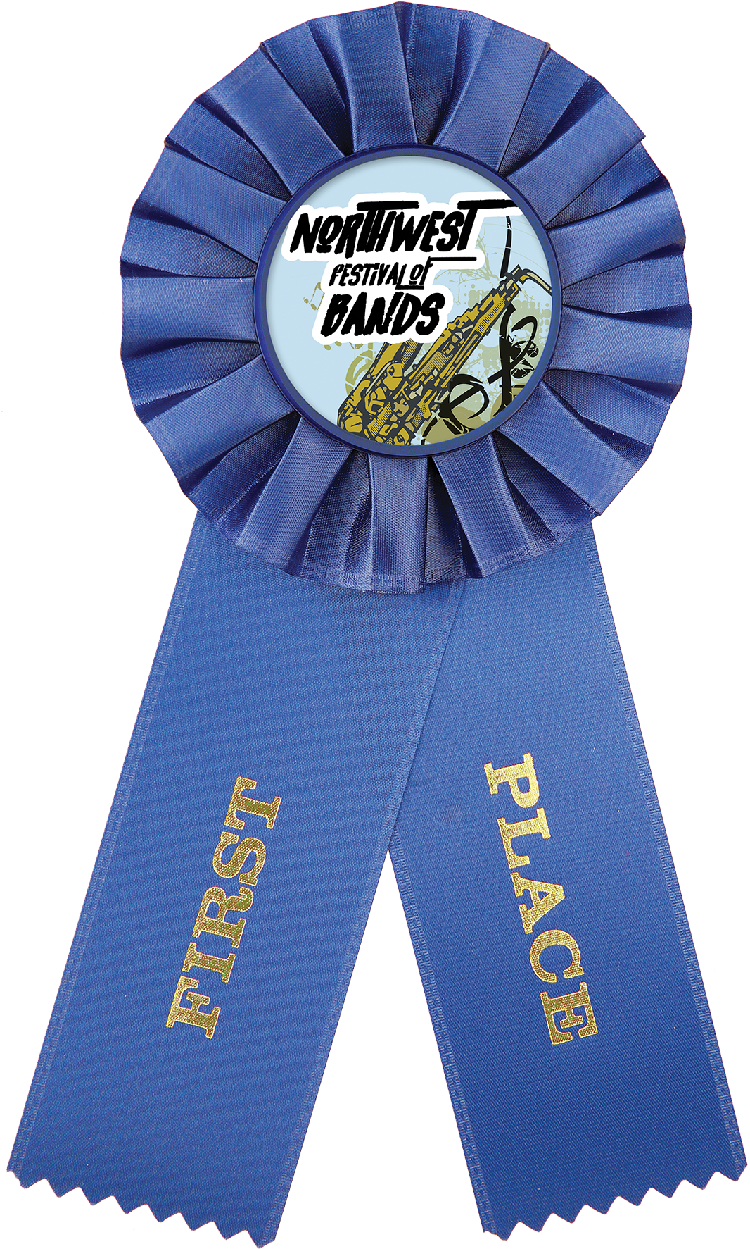 1st Place Custom Color Rosette Ribbon - Shasta Engraving (1800x1800), Png Download