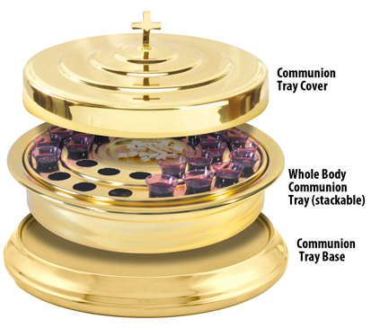 Chrome Communion Tray Cover (444x389), Png Download