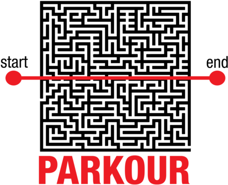 Parkour Maze (500x500), Png Download