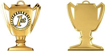 1st Medal (531x452), Png Download