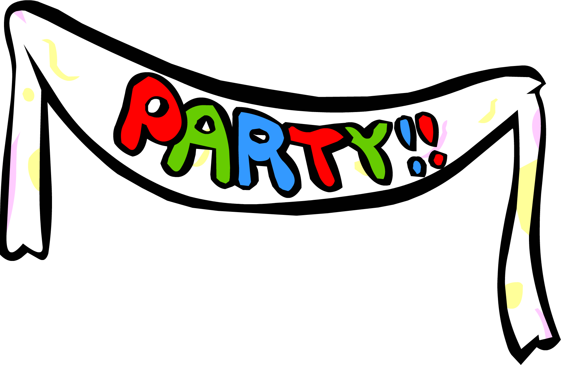 Party Banner Sprite 009 - Club Penguin Party Banner (1824x1189), Png Download