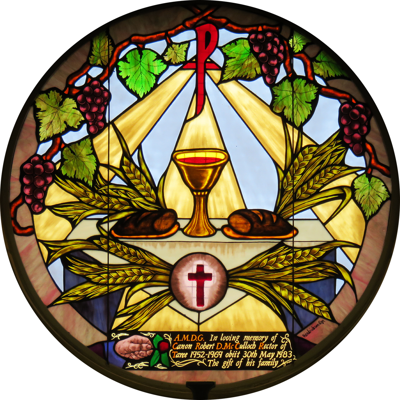 Congratulations - Eucharist Stained Glass Window (720x720), Png Download