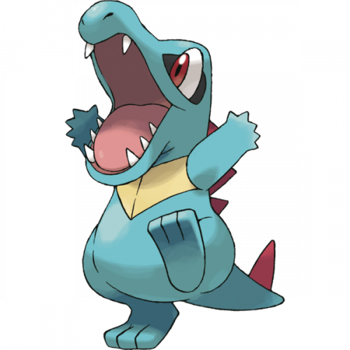 28 Collection Of Cinder Quill Pokemon Drawing - Pokemon Totodile (500x500), Png Download