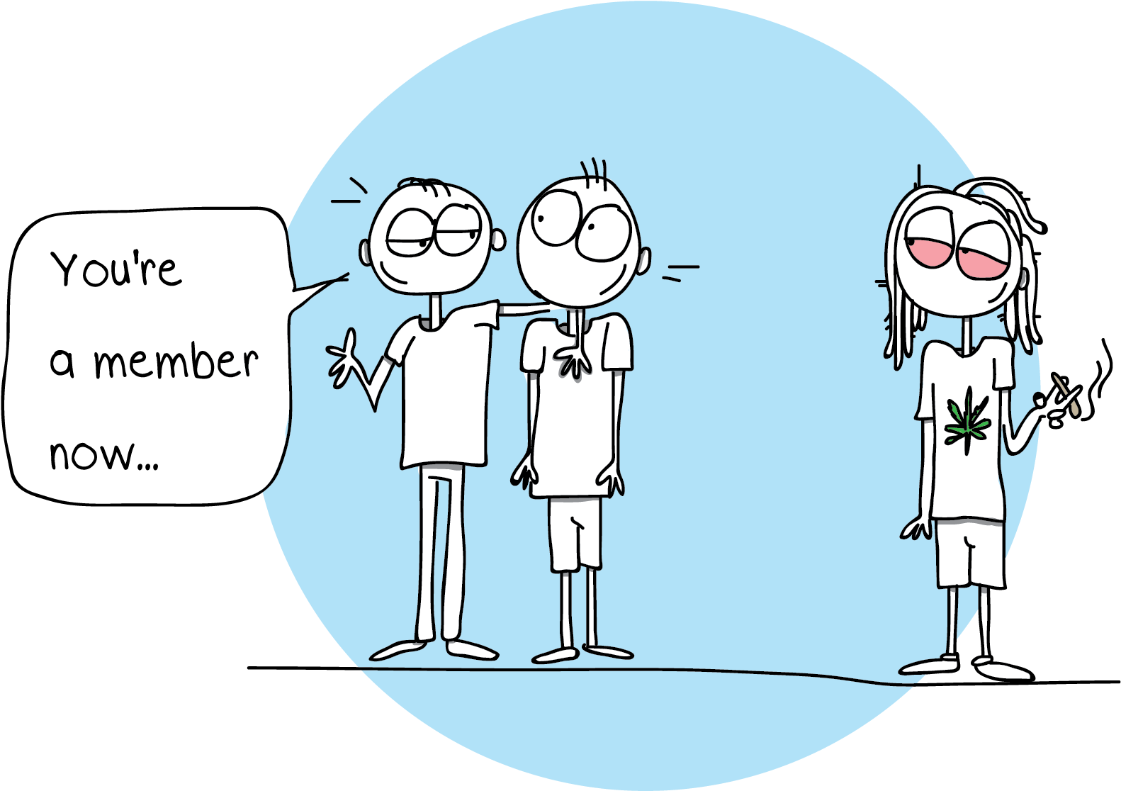 Guide For Cannabis Clubs In Barcelona Solo - Cartoon (1595x1130), Png Download