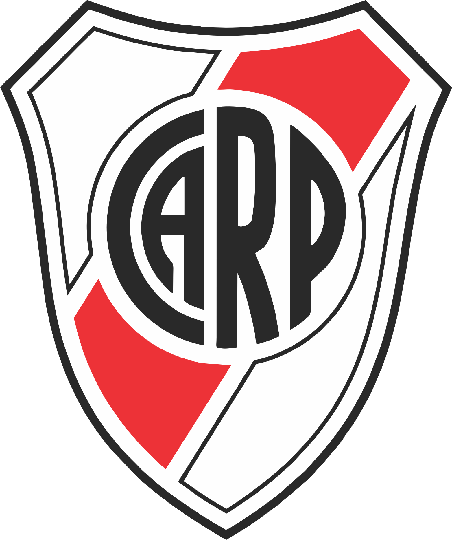 This Free Icons Png Design Of River Plate Escudo (1563x1865), Png Download