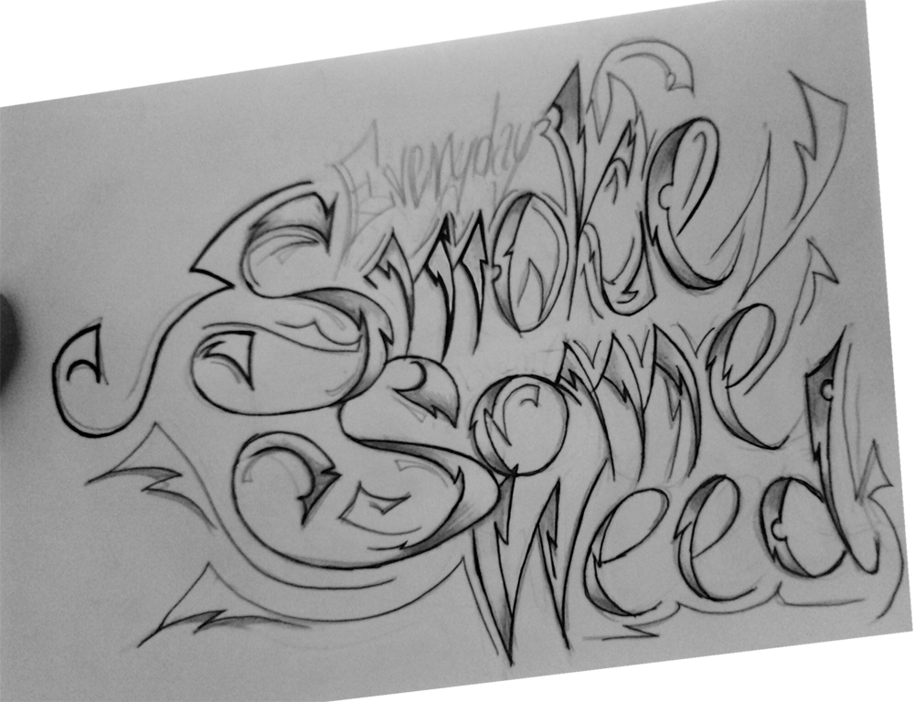 Download HD Drawn Cannabis Smoke Drawing - Smoke Some Weed Everyday  Transparent PNG Image - NicePNG.com, image size:1000x768