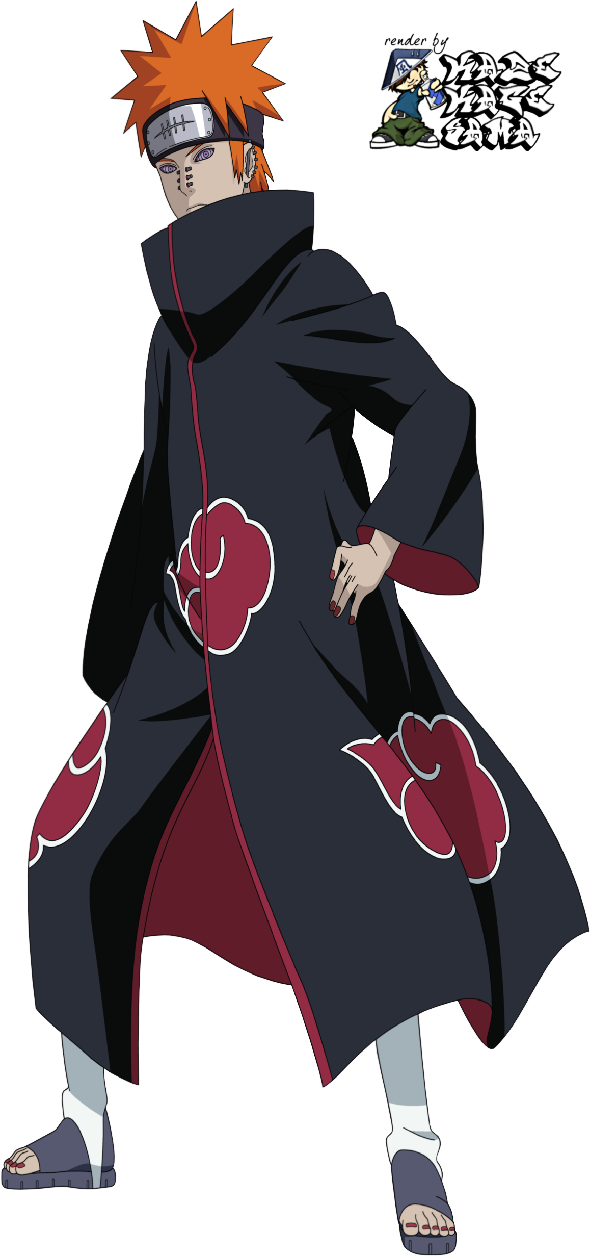 Naruto Pain Png Transparent Picture - Pain Naruto Full Body (1272x2500), Png Download