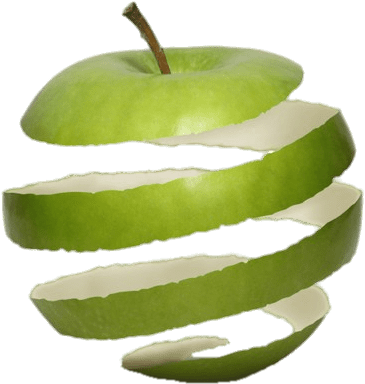 Descargar - Peeling Apple (640x420), Png Download