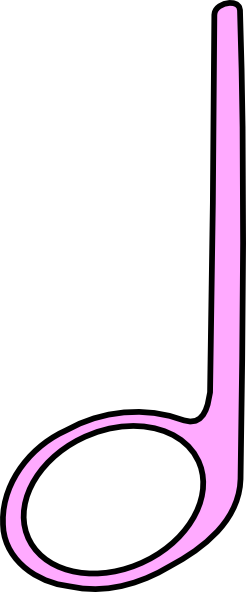 Half - Note - Clip - Art (246x592), Png Download