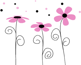 School Theme Border Clipart Flower - Small Clip Art Flowers (350x350), Png Download