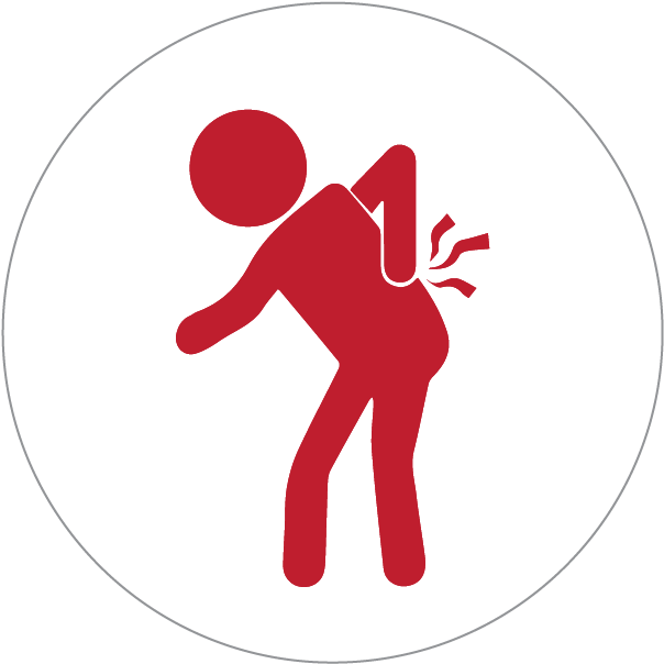 Qor 360 Icons-back Pain - Back Pain (833x833), Png Download