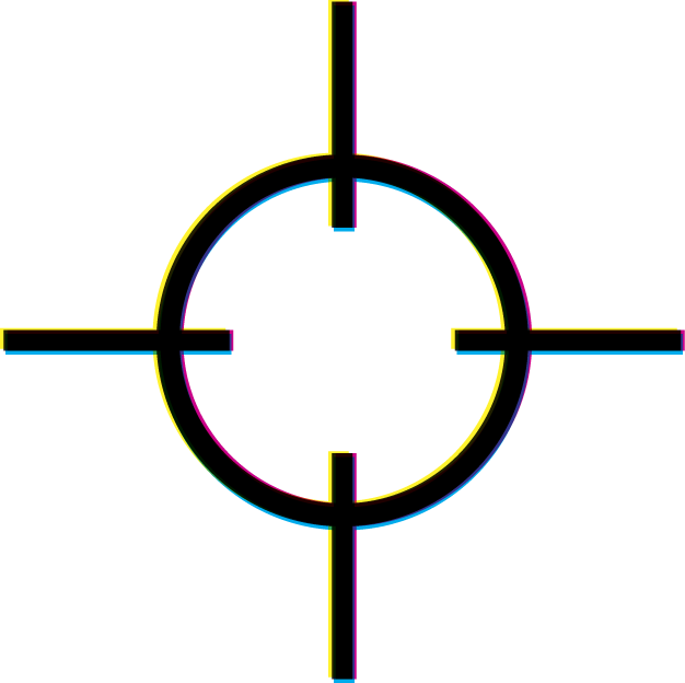File - Registrationmark - Target Crosshair (626x624), Png Download