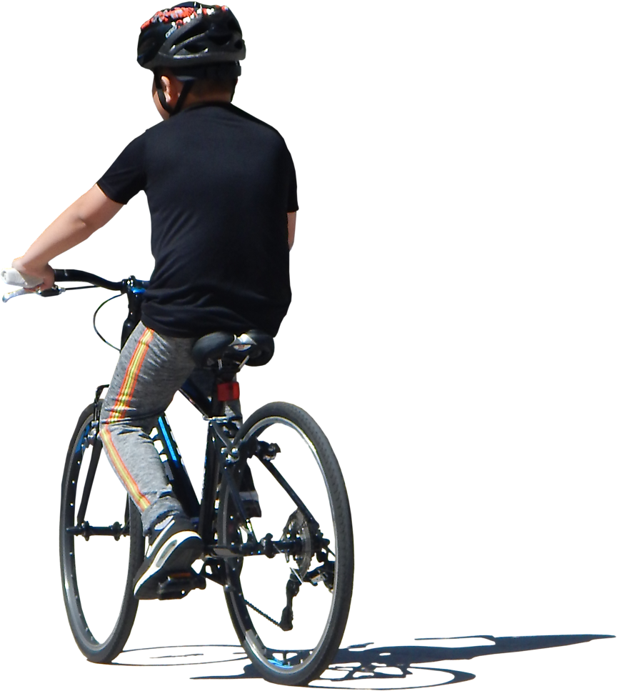 Person On Bike Png - People On Bike Png (1100x1100), Png Download