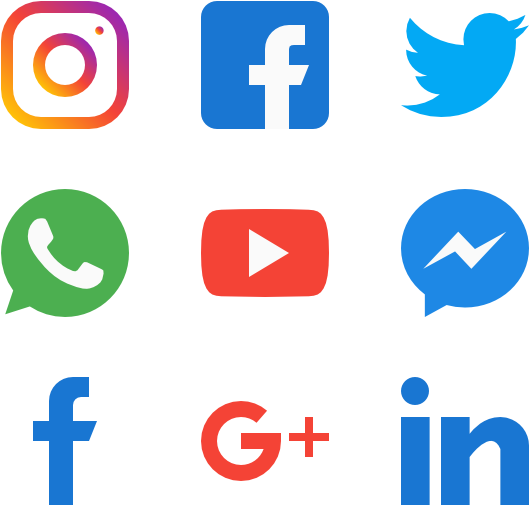 Social - Whatsapp Twitter Facebook Png (600x564), Png Download