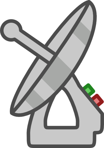 Radar 20clipart - Dish Antenna Clip Art (420x597), Png Download