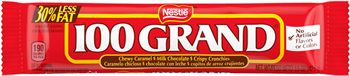 100 Grand Candy Bar - 100 Grand Candy Bar - 1.5 Oz Packet (500x500), Png Download