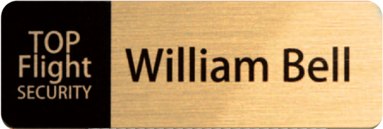 Satin Gold Rectangular Name Tag - Product Name Tag Png (800x800), Png Download