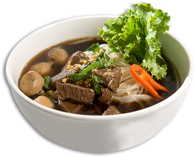 Rice Noodles - Beef Noodle Soup (468x351), Png Download