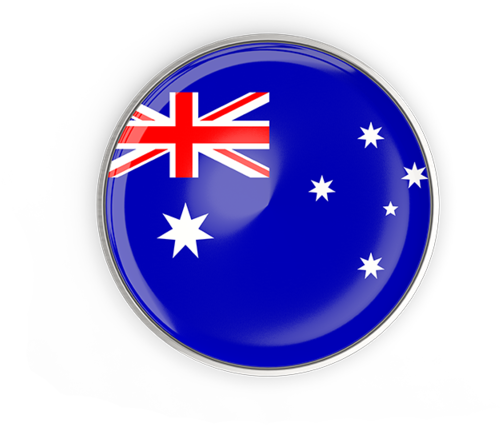 Illustration Of Flag Of Australia - New Zealand Flag Button (640x480), Png Download