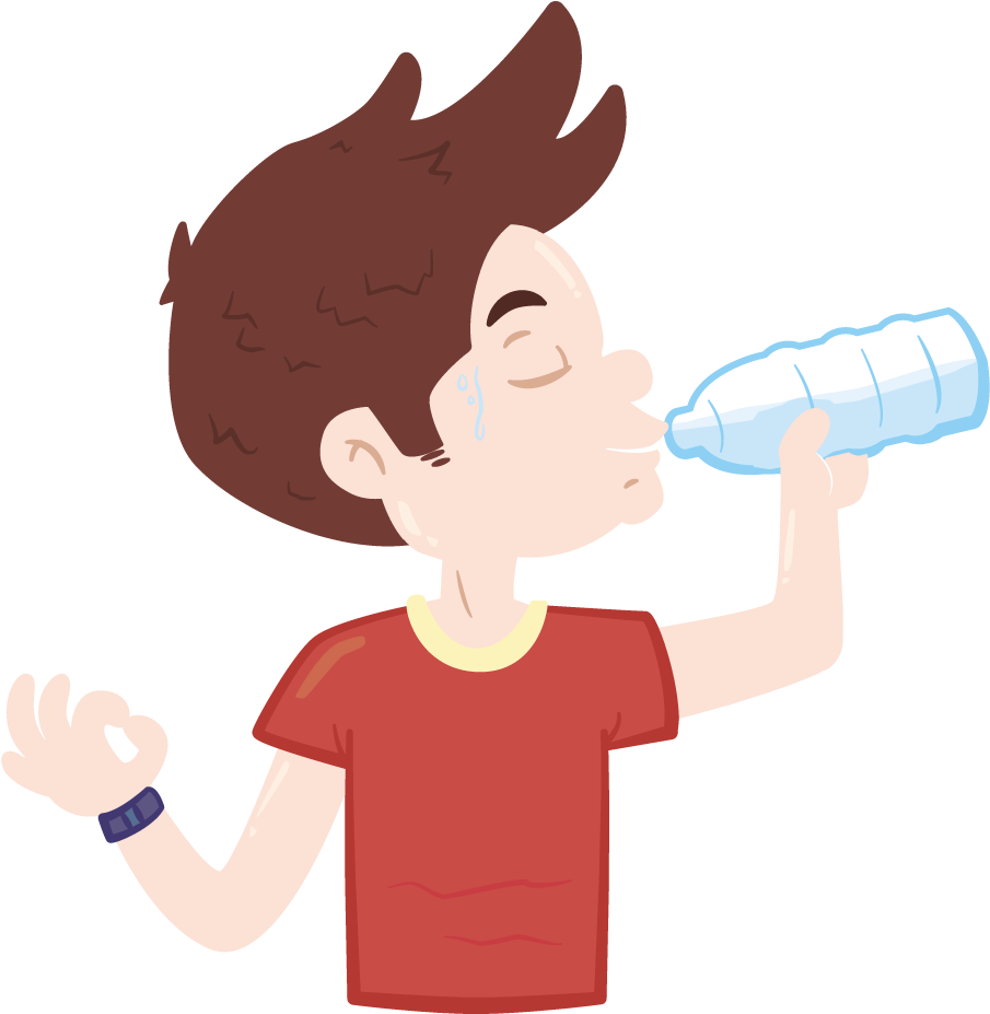 Related Wallpapers - Drink Water Cartoon Png (1200x1200), Png Download