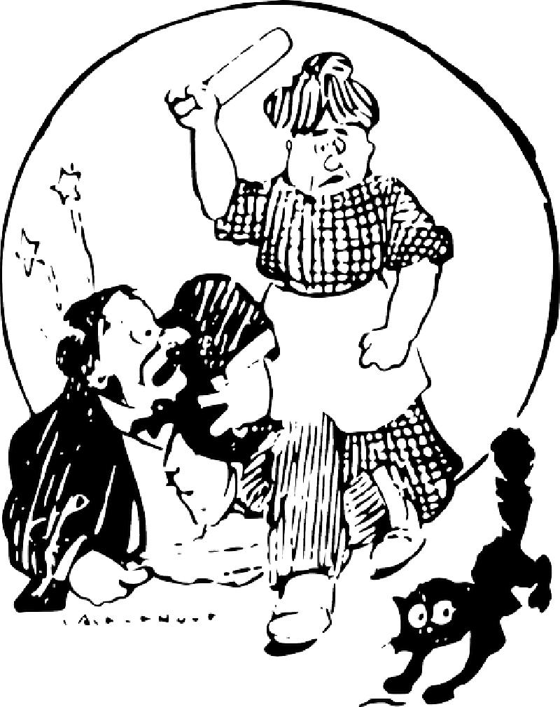 Mb Image/png - Man Hitting Woman Png (800x1011), Png Download