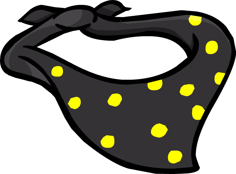 Polka-dot Bandana Icon - Club Penguin Bandana (817x603), Png Download