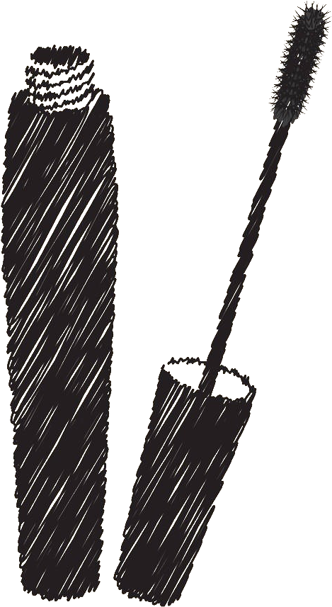 Mascara Drawing Cosmetics Illustration - Mascara Illustration Png (1000x1000), Png Download