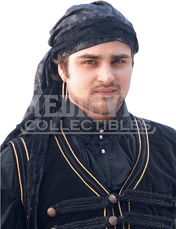 Pirates Black Bandana - Museum Replicas Pirate Bandana (775x775), Png Download