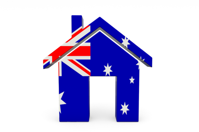Australia Capital, Icon Illustrations, Flag Icon, Home - Australia Flag Home Icon (640x480), Png Download