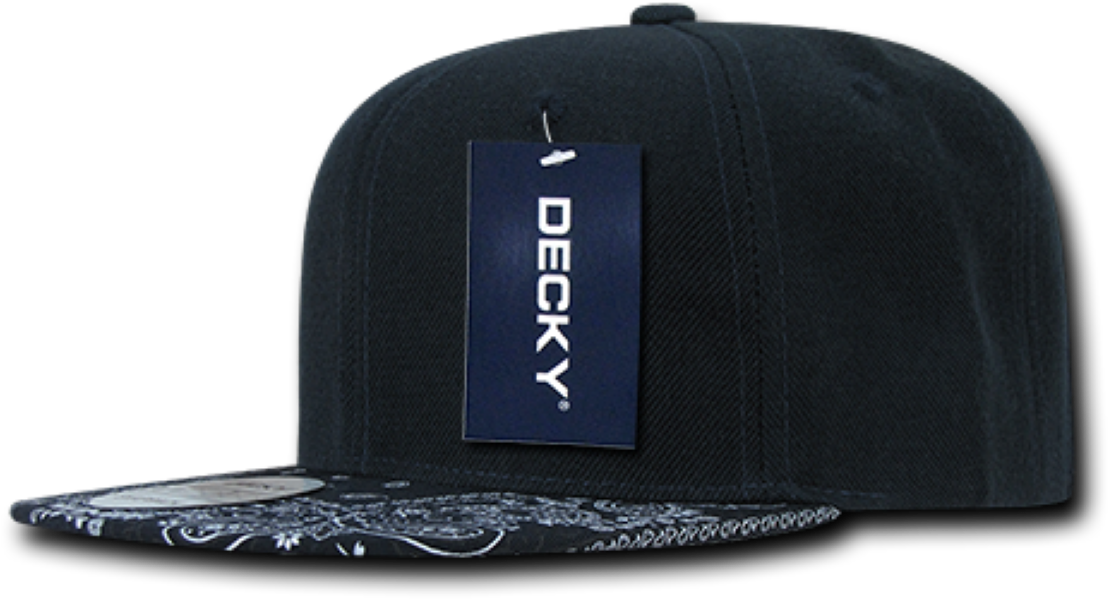 Decky Bandana Snapback Two Tone Flat Bill Hats Hat (1200x1200), Png Download